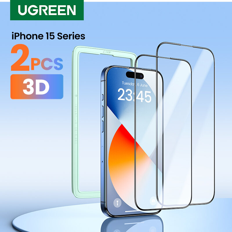 UGREEN Phone Screen Protector Tempered Glass For iPhone 15 Plus iPhone 15 Pro Max iPhone 15