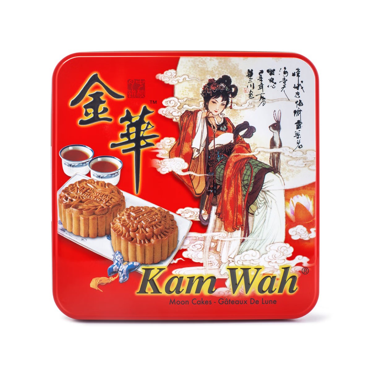Kam Wah Lotus Seed Paste Mooncake with Double Egg Yolk 720 g